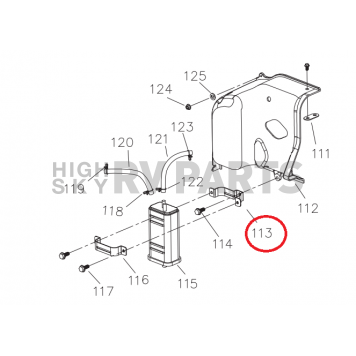 Powerhouse Generator Charcoal Canister Mounting Bracket 69431