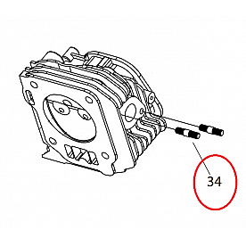 Powerhouse Generator Cylinder Head Stud 61698