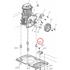 Powerhouse Generator Engine Vibration Absorber - 69789