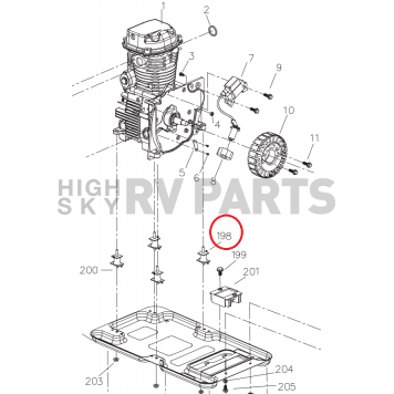 Powerhouse Generator Engine Vibration Absorber - 69789