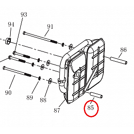 Powerhouse Generator Exhaust Muffler Spacer 69583