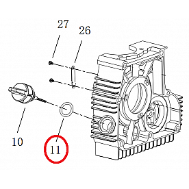 Powerhouse Generator Oil Dipstick O-Ring - 69437