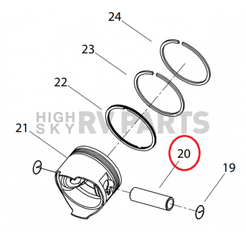 Powerhouse Generator Piston Pin 61899