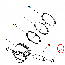 Powerhouse Generator Piston Pin Clip 61984