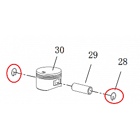 Powerhouse Generator Piston Retainer Ring 69708