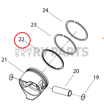 Powerhouse Generator Piston Ring 61985