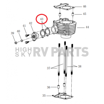 Powerhouse Generator Timing Chain Tensioner Gasket 69690