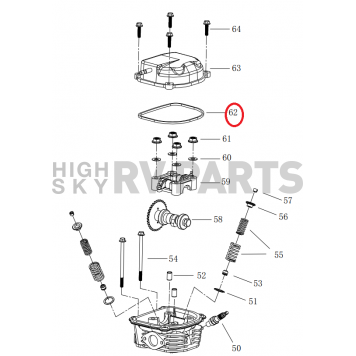 Powerhouse Generator Valve Cover Gasket 69667