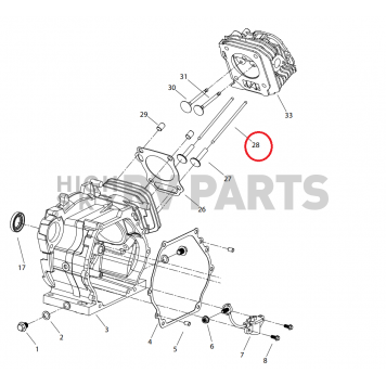 Powerhouse Generator Valve Pushrod 61987