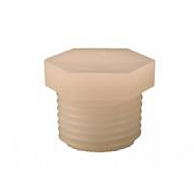 Dometic Water Heater Drain Plug - 1/2 inch NPT Thread - White Plastic (Set of 2) - 91857