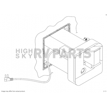 Suburban Mfg SW10DELC Gas-Electric Water Heater - 10 Gallon - 5230A-2