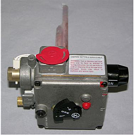 Suburban Water Heater Gas Valve - 3/8 inch NPT Inlet x 1/4 inch Loxit Outlet - 161111