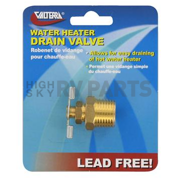 Valterra Water Heater 1/2 inch NPT Drain Valve A10-4003VP