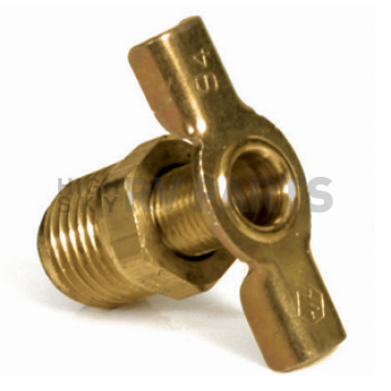 Camco Water Heater Drain Valve 1/4 inch NPT Thread Brass - 11663