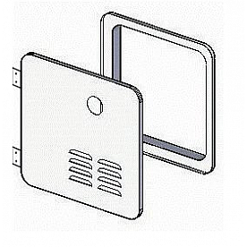 Girard Products GSWH-2 Access Door for 6 Gallon Water Heater White - 2GWHD