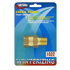 Valterra Fresh Water Check Valve 1/2 inch MPT x 1/2 inch FPT - P23402LFVP