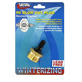 Valterra Water System Blow Out Plug - Lead Free Brass - P23518LFVP