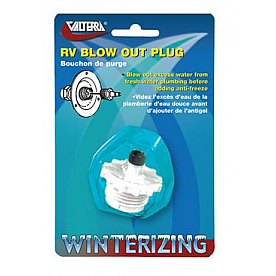Valterra Water System Blow Out Plug - Plastic - P23500VP
