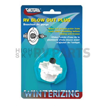 Valterra Water System Blow Out Plug - Plastic - P23500VP