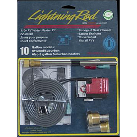 Western Leisure Products Converter RV Gas Water Heaters To 110 Volt Electricity - LR-625