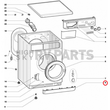 Westland Clothes Washer/ Dryer Cabinet Panel 259707