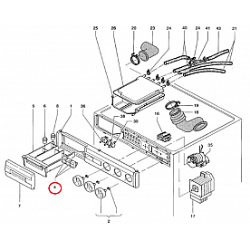 Westland Clothes Washer Control Panel Switch Button - 112903444