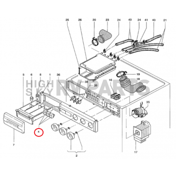 Westland Clothes Washer Control Panel Switch Button - 112903444