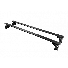 Black Horse Offroad Roof Rack Aluminum Black 49 Inch Set of 2 Cross Bars and Hardware - TR-49BK
