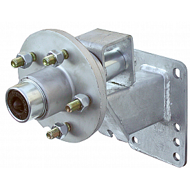 Tie Down Spare Tire Carrier Trailer Frame Mount Steel Silver - 86068