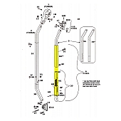 Bright Rear Rafter Arm Tube Assembly - 21250R-XXX