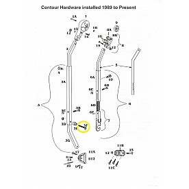 Awning Stud Pin 1/4 - 20 x 2 inch - 317203