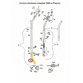 Bright Hinge Bar for Airstream Awning 211400-AS3