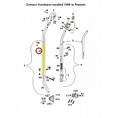 Satin Main Arm Tube for Airstream Awning 711100-XXX