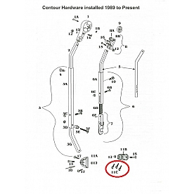 Stainless Steel Screw for Awning Base Hinge 317040