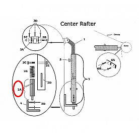 Satin 1994 to Present 5-5/8 inch Stub Bar & Pin Assembly - 750223
