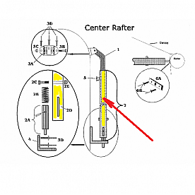 Satin Tube Only for Center Rafter - 750221