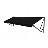 Lippert Components  Solera Awning Fabric - 12 Feet x 8 Feet Extension - Solid Black Anti-Scuff/ Anti-Mildew Fabric