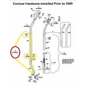 Bright Front Main Arm Tube Assembly - 21100F-XXX