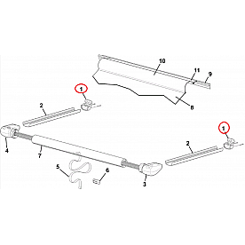 Carefree RV Awning Arm Mount Bracket Black R001181BLK