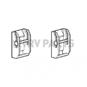 Carefree RV Campout And Freedom Awning Lower Arm Bracket White - Set Of 2 - R019283-005
