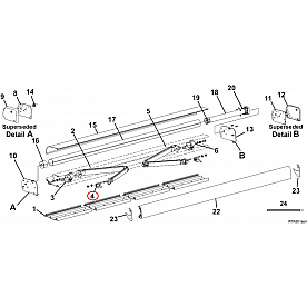 Carefree RV Awning Lead Rail Connector Apex Series Left R019263-23L