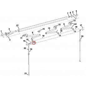 Carefree RV Awning Lead Rail Connector Freedom Roof Mount R019269-001