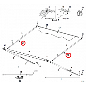 Carefree RV Awning Pioneer Lite Arm Knob R001674