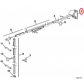 Carefree RV Awning Rafter Bracket - Backing Plate Satin - R00132