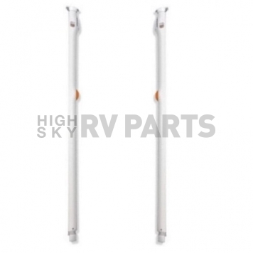 Carefree RV Fiesta HD Awning Arm Set - 68 inch to 81 inch - White Stainless Steel - 641501WHT-1