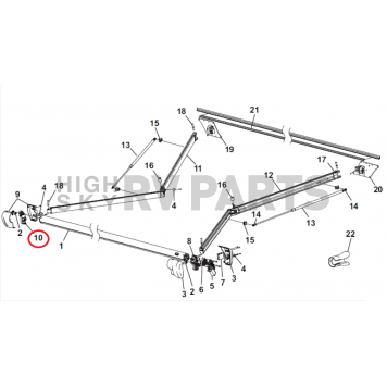 Carefree RV Latitude Awning Idler Bracket R012660-001