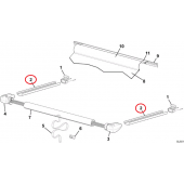 Carefree RV Window Awnings Arm Manual Left/ Right Side White R038124-27WHT