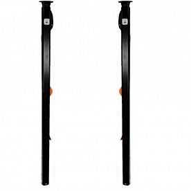 Carefree RV Fiesta Arm Set - Straight Side 68 inch - 81 inch Black Arms and Castings - 961601