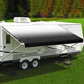 Carefree RV Fiesta Patio Awning - 12 Feet - Black Shale Fade - EA126E00