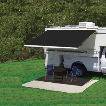 Carefree RV Campout Awning - 2.5 Meter - Solid Black - 981019200